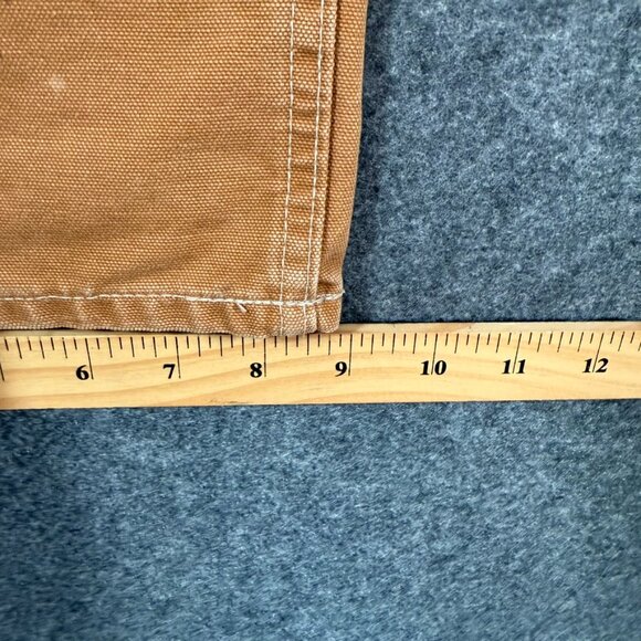 RRL Ralph Lauren Engineer Fit Distressed Carpenter Pant Sz 38x32 Tan Beige Work - Picture 9 of 14